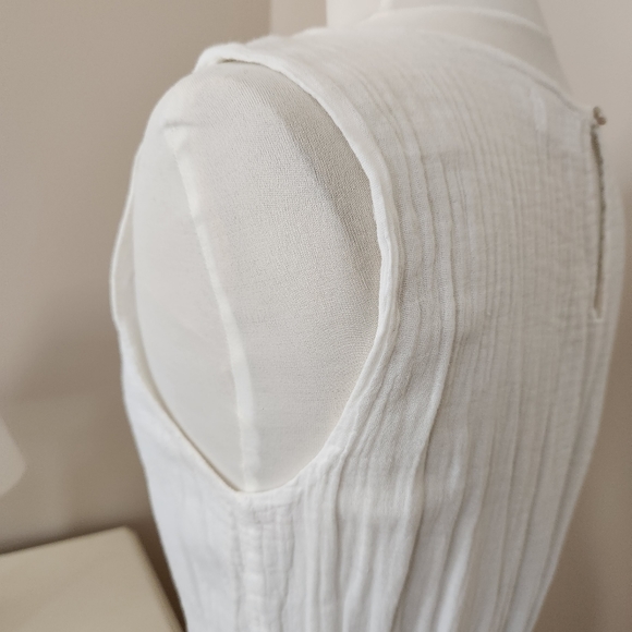 VELVET BY GRAHAM & SPENCER COTTON GAUZE DRESS WITH POCKETS ANTROPOLOGIE - Picture 8 of 8